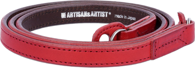 I ACAM-280A I Leather camera strap, Red