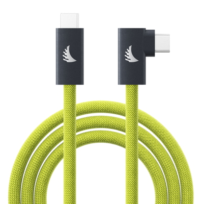 Cable I USB-C 3.2 I Solid Flex Tether Cable Right-Angle I Lime I 4,5 m