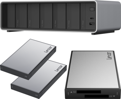 Professional Workflow Pro with Thunderbolt4 uplink I with Dual SD reader and 2x2TB SSD