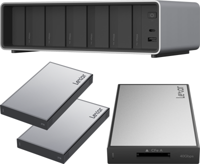 Professional Workflow Pro with CFexpress Type A reader and 2x2TB SSD