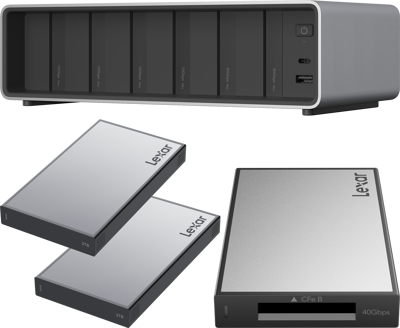Professional Workflow Pro with CFexpress Type B reader and 2x2TB SSD