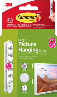 Command Strips White Large 4 Sets