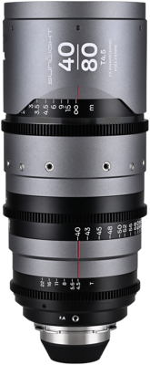 Sunlight 40-80mm T4.5 2x FF Anamorphic Zoom (Clear) Arri PL