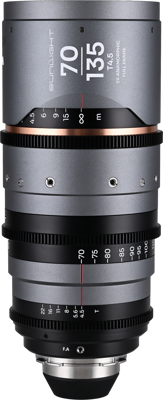 Sunlight 70-135mm T4.5 2x FF Anamorphic Zoom (Amber) Arri PL