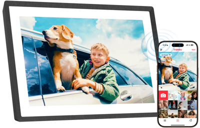I Pexar Digital Picture Frame I 10.1-inch (Black) expandable with 32GB SD card or USB Flash