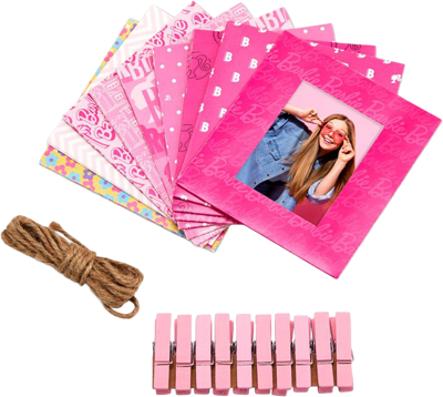 Barbie frame squares, clips and string