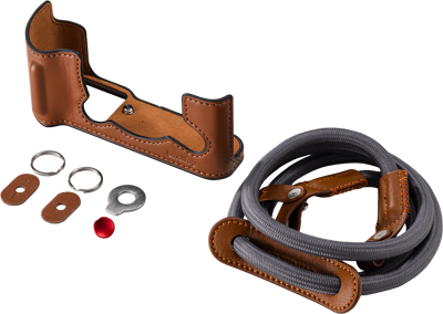 5670 Leather Half Case Kit for FUJIFILM X-T30 / X-T30 II / X-T30 III Brown