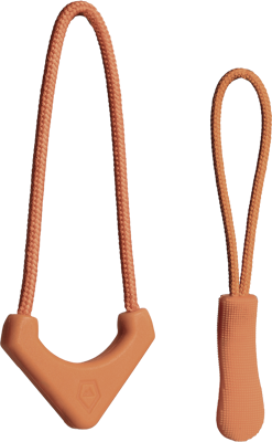 Standard Zipper Puller Sedona Orange