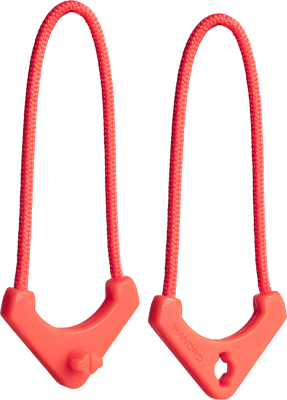 WORRYLESS Zipper Puller Red
