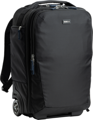 Airport Essentials Rolling Backpack, Black