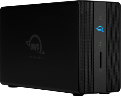 Gemini Thunderbolt 3 Dock & Dual-Drive RAID External Storage w/3.5” SATA HDD (24TB x 2) 48TB