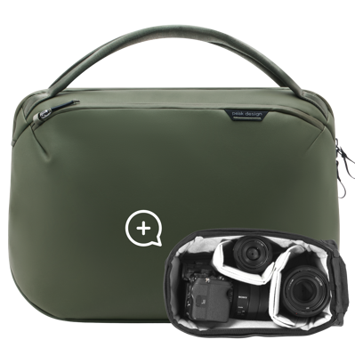 Travel Weekender 25L w/ Camera Cube (Small) I Sage