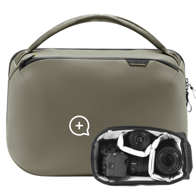 Travel Weekender 25L w/ Camera Cube (Small) I Stone