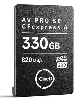 CFexpress Type A SE, VPG200, R820/W730 (Type A) 330GB - CineD Edition