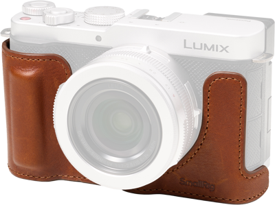 5699 Leather Half Case for Panasonic LUMIX L10 Brown