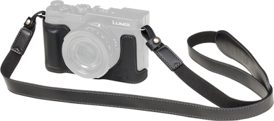 6274 Leather Half Case Kit for Panasonic LUMIX L10 Black
