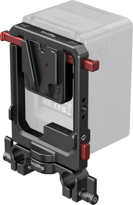 6273 Rotatable V-Mount Battery Plate with Dual V-Locks and 15mm Dual Rod Clamp