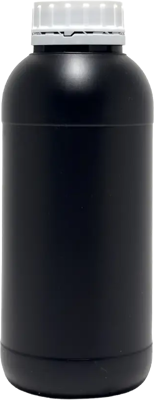 Black HDPE bottle 1 Litre with screw cap