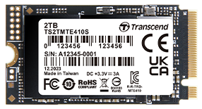 PCIe Gen 4x4 M.2 SSD MTE410S, M.2 2242, PCIe Gen4x4, NVMe, 3D TLC, DRAM-less I 512GB