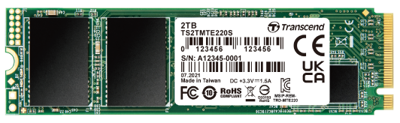 PCIe SSD 220S, M.2 2280, PCIe Gen3x4, M-Key, 3D TLC, with Dram I 2TB