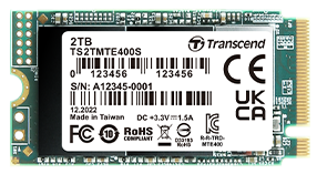 PCIe M.2 SSD MTE400S, M.2 2242,PCIe Gen3x4, NVMe, 3D TLC, DRAM-less I 512GB