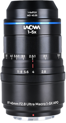 Aksen 45mm f/2.8 1-5X Ultra Macro APO Nikon F