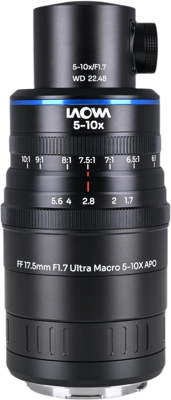 Aksen 17.5mm f/1.7 5-10X Ultra Macro APO (Coaxial Illumination Version) L-Mount