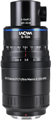 Aksen 17.5mm f/1.7 5-10X Ultra Macro APO (Coaxial Illumination Version) Fuji X