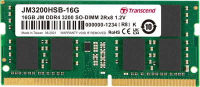 JetRAM DDR4-3200 SO-DIMM CL22 (2Rx8) 16GB