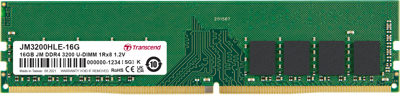 JetRAM DDR4-3200 U-DIMM CL22 (1Rx8) 16GB