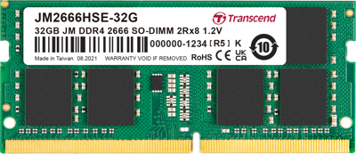 JetRAM DDR4-2666 SO-DIMM CL19 (2Rx8) 32GB