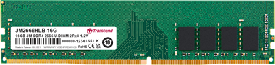 JetRAM DDR4-2666 U-DIMM CL19 (2Rx8) 16GB