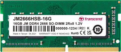 JetRAM DDR4-2666 SO-DIMM CL19 (2Rx8) 16GB