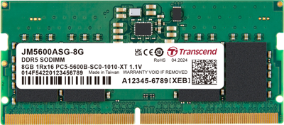 JetRAM DDR5-5600 SO-DIMM CL46 (1Rx16) 8GB