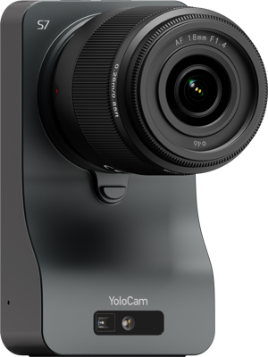 Yolocam S7 + Yololiv 18mm F1,4 Micro Four Thirds Lens