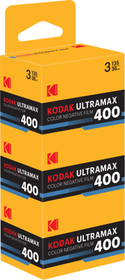 Eastman Kodak Ultramax 400 135-36 exp 3-pack Vertical