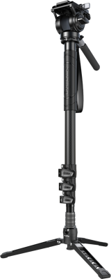 6623 Carbon Fiber Monopod (4 sections) with Videohead