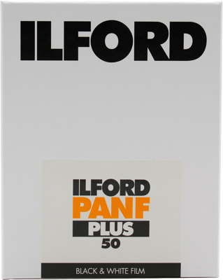 Ilford Film Pan F 50 5x7" 25 sheets