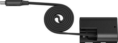 6414 Attachable Self-Coiling Dummy Battery Power Cable for USB-C for LP-E6P