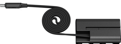 6416 Attachable Self-Coiling Dummy Battery Power Cable for USB-C for NP-F550