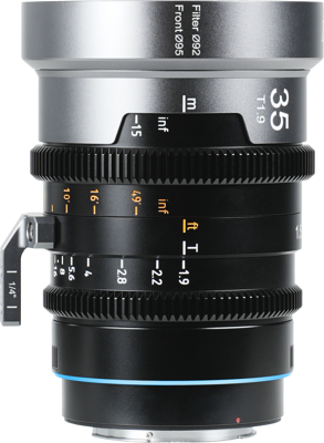 IronStar T1.9 1.5x Anamorphic Full Frame Cine Lenses 35mm_Blue Flare ARRI PL/Canon EF