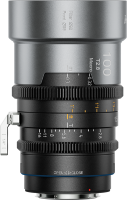 IronStar T1.9 1.5x Anamorphic Full Frame Cine Lenses 100mm Neutral Flare ARRI PL/Canon EF