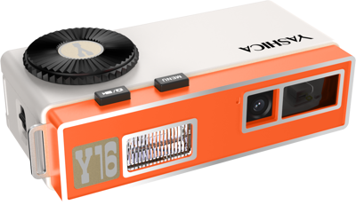 Y16 Pocket Camera Orange including a 8GB micro SD Card