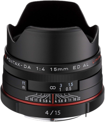 Pentax HD DA 15mm f/4.0 ED AL Limited Black 